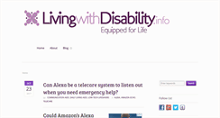 Desktop Screenshot of livingwithdisability.info